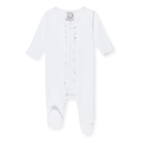Infant Ruffle Zipper Sleeper