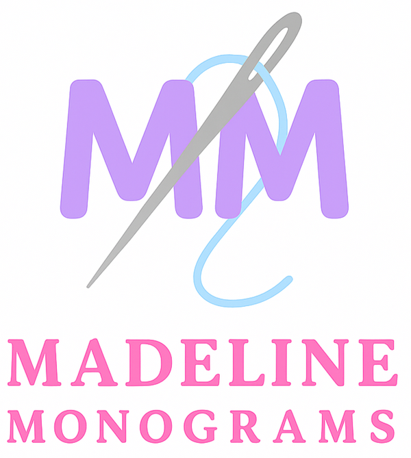 Logo for Madeline Monograms with a needle and 'MM' initials on a white background.
